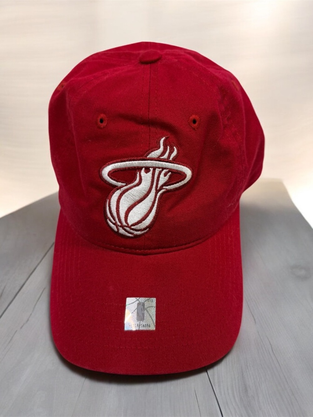 Miami Heat NBA Item of the Game Red Adjustable Hat Cap One Size 100% Cotton